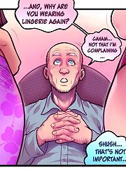 Why are you wearing lingerie at this erotic comics gallery again?