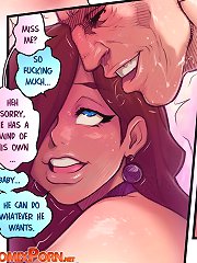 Four holes at once in these porn comics