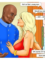 Naked cartoons. Oh, honey you look so tired, why don't you take a nap while I start unpacking?