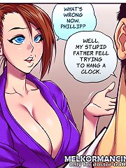 porn comics with brunette that have giant tits and hot ass