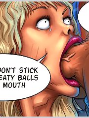 Very deepthroat cartoon blowjob! Watch naughty babe extremely gagged with huge dick