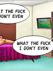 We are the sex comics contestants, let us to the back stage