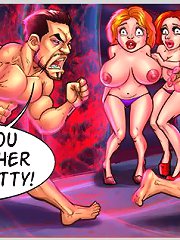 Hey, you! What the fuck have you done to my girl at these porn cartoons?