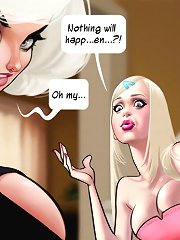 Wonderful porn cartoon having mother together with daughter seducing for a single younger bloke to bang