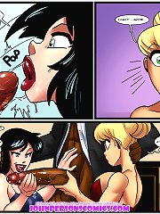 Two bitches sucking huge black cock in that porn comics