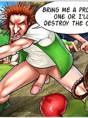 Bring me a proper one or I will destroy your cartoon city with my big cock